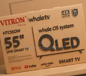 Vitron 55" QLED UHD Smart TV (Model: HTCSSOW / HTC55W