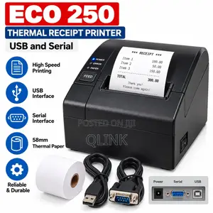 Epos Thermal Receipt Printer – Eco 250 USB and Serial