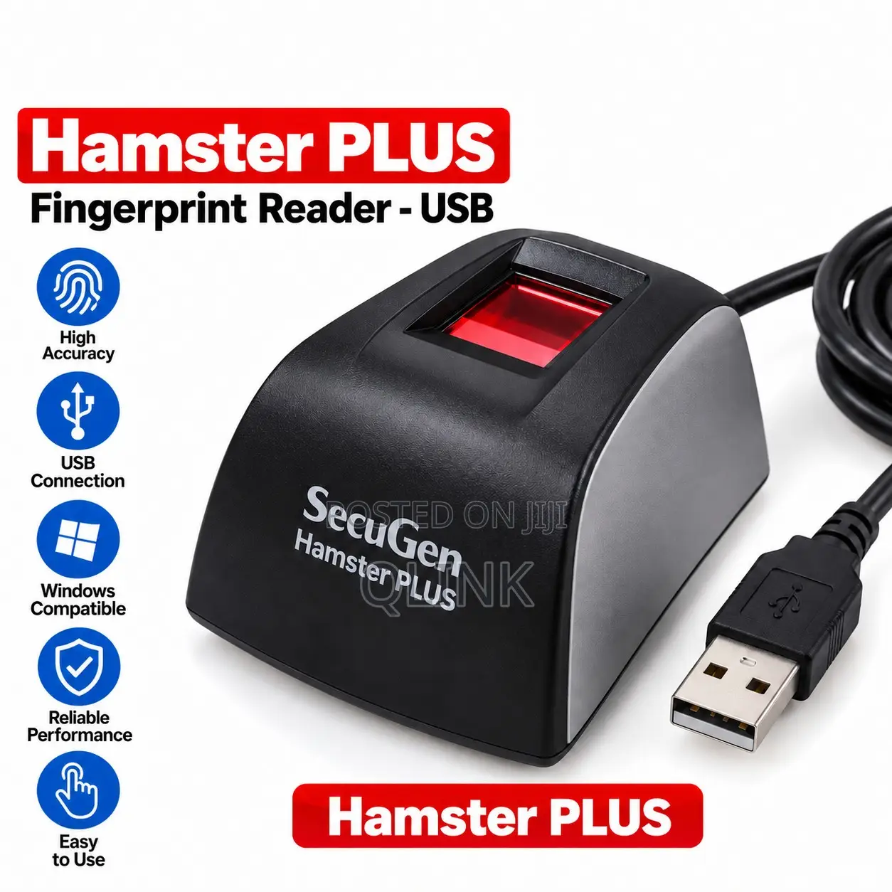 SecuGen Hamster PLUS Fingerprint Reader-USB