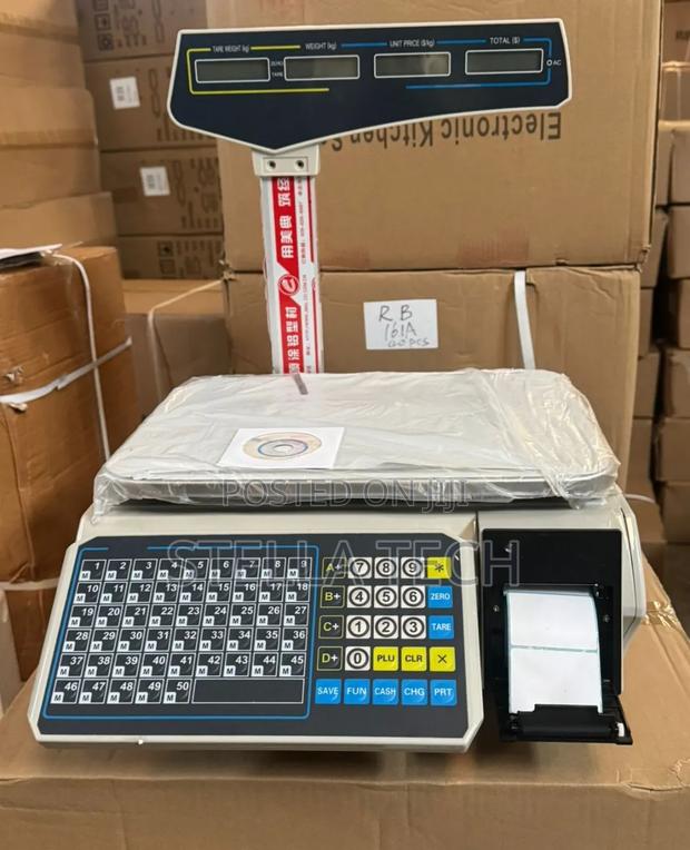 ACS 30KG Electronic Barcode Printing Scale - main view