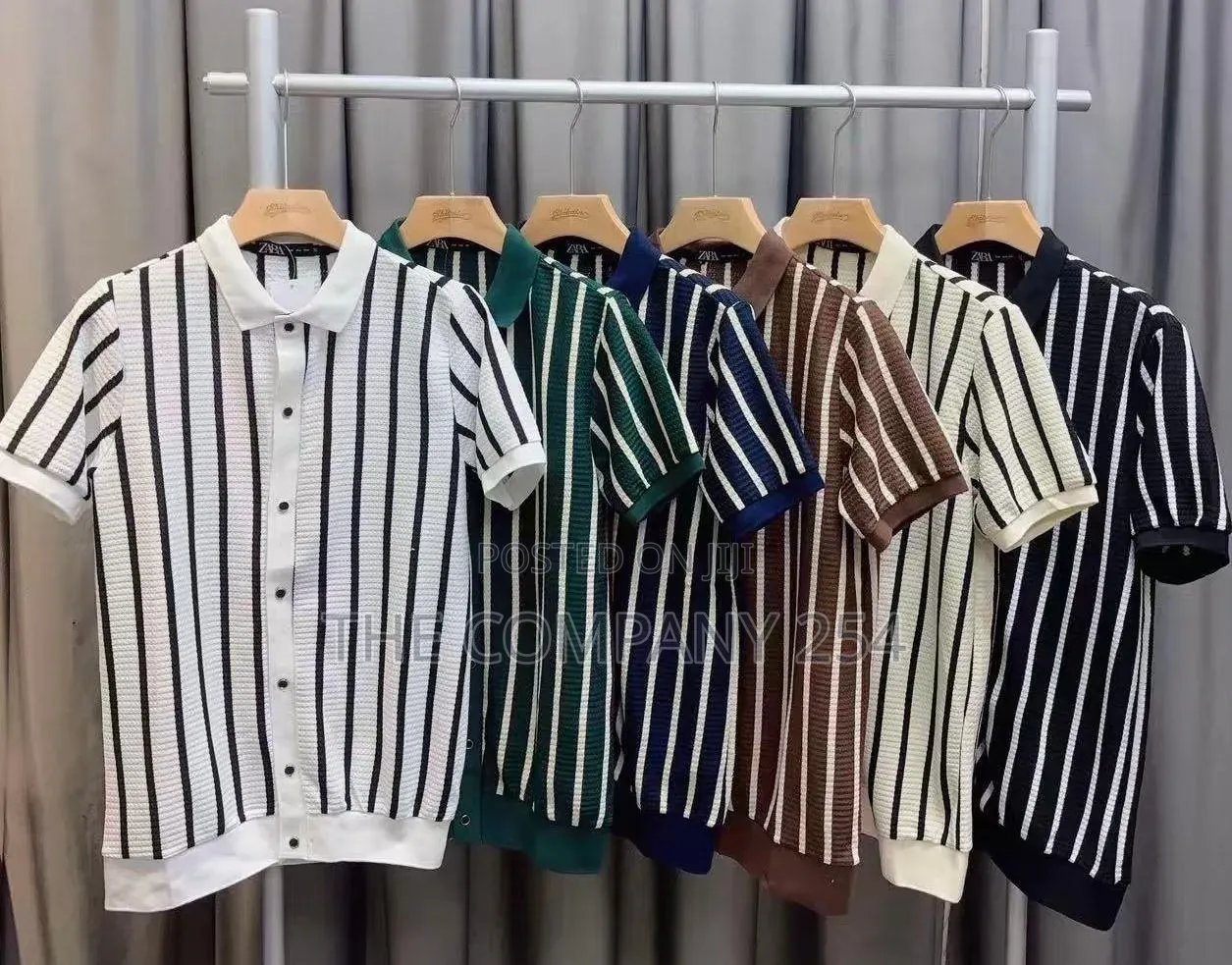 Stripped High Quality Cuban Shirts