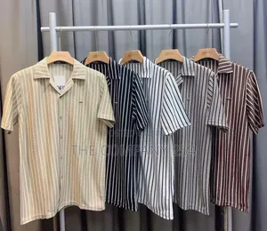 Stripped High Quality Cuban Shirts