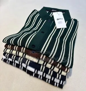 Stripped High Quality Cuban Shirts