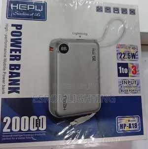 Hepu HP-A18 20,000mah Power Bank – Only Kes 2,700!