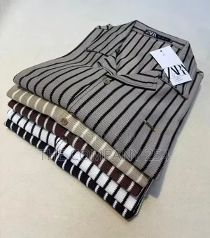 Stripped High Quality Cuban Shirts