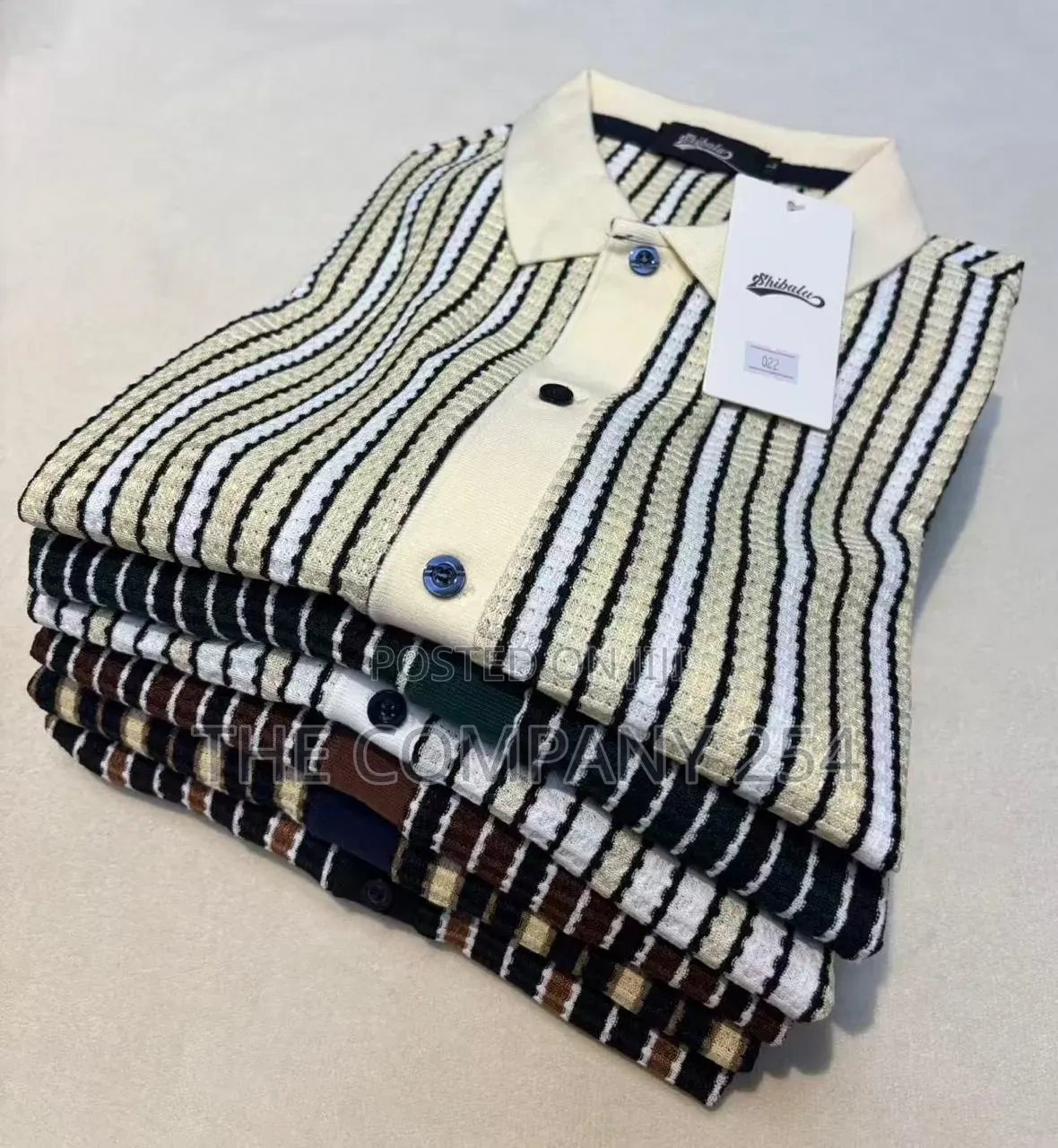 Stripped High Quality Cuban Shirts