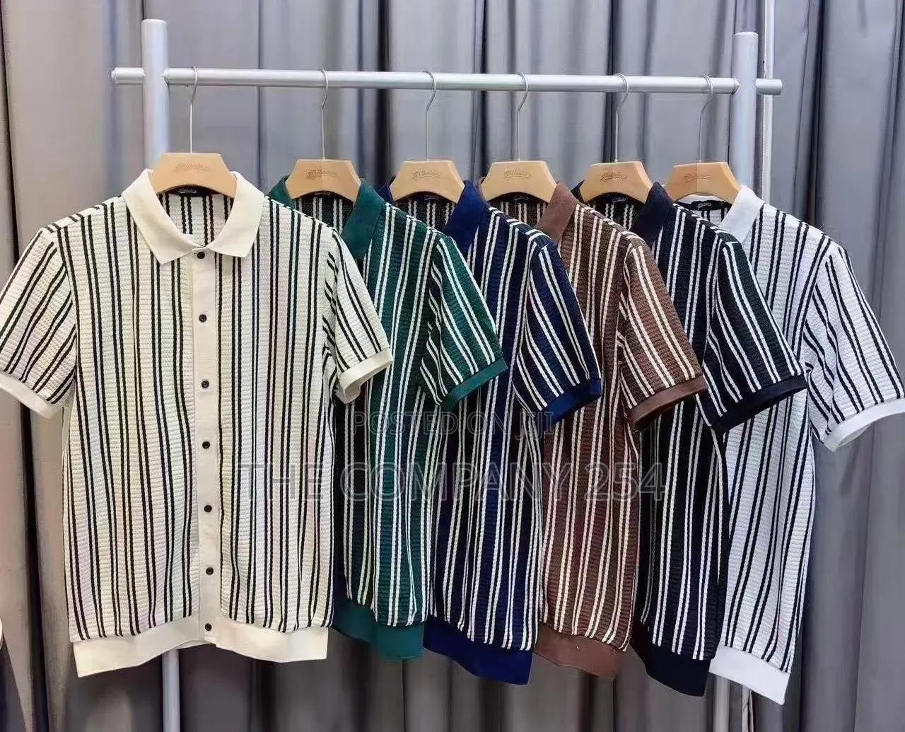 Stripped High Quality Cuban Shirts
