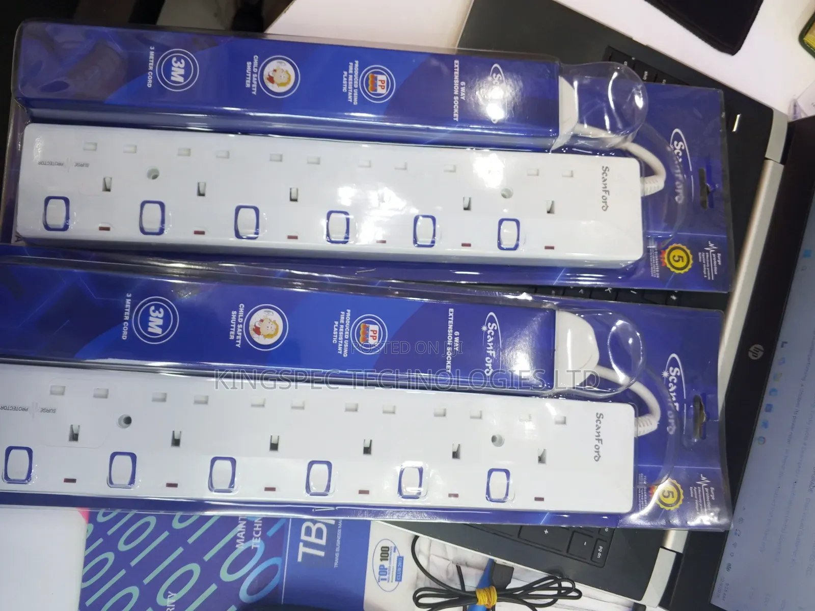 Scanford 6 Way Extension Socket