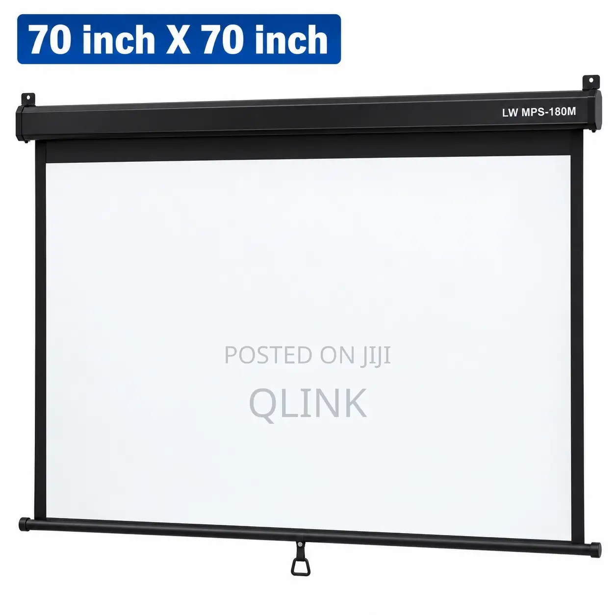 Lightwave MANUAL PROJECTOR SCREEN 180 X 180 CMS (70 Inch by 70 Inch)