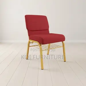 Office Chairs; Armless Red Modern Events Church Chair