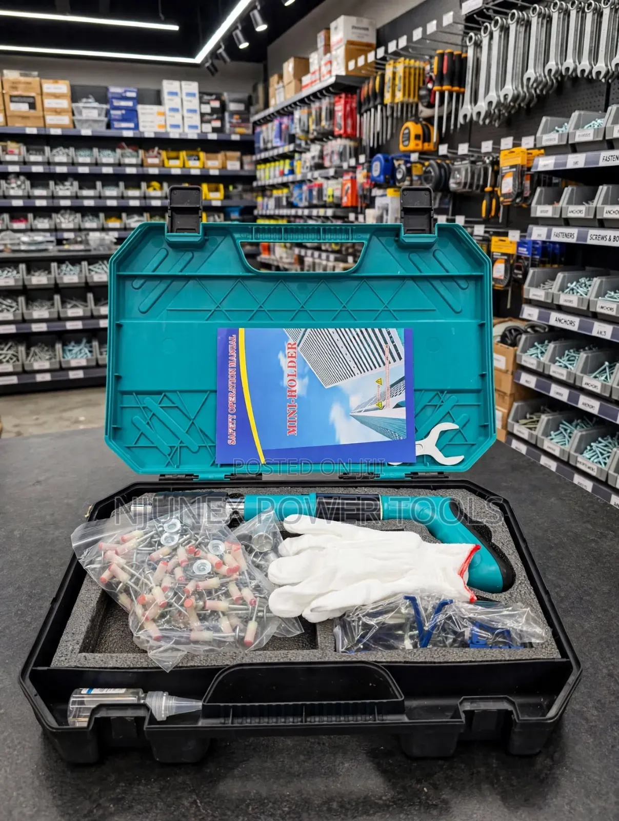 Manual Concrete Nail Gun / Wall Fastening Tool Set