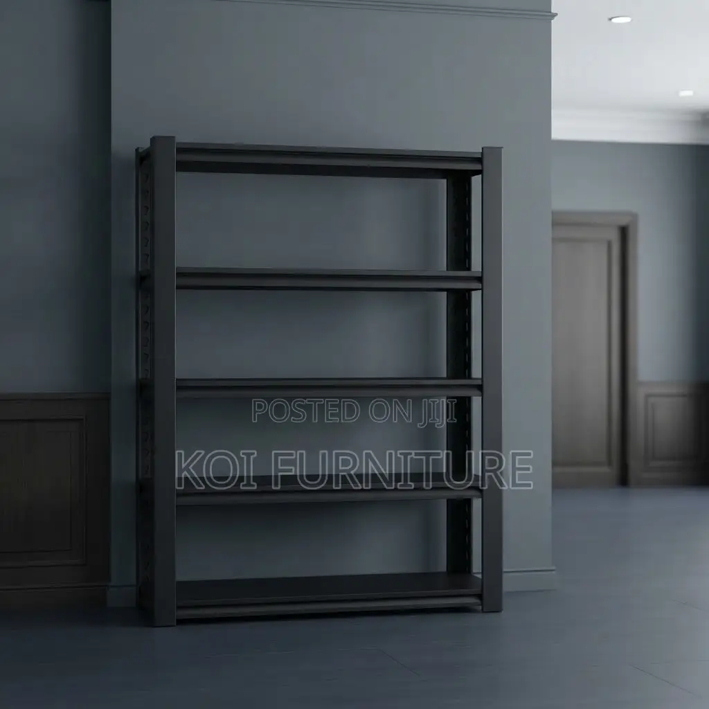 Storage Unit; Black Organization Storage Shelf Rack