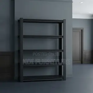 Storage Unit; Black Organization Storage Shelf Rack