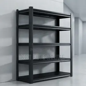 Storage Unit; Black Organization Storage Shelf Rack