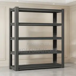 Storage Unit; Black Organization Storage Shelf Rack