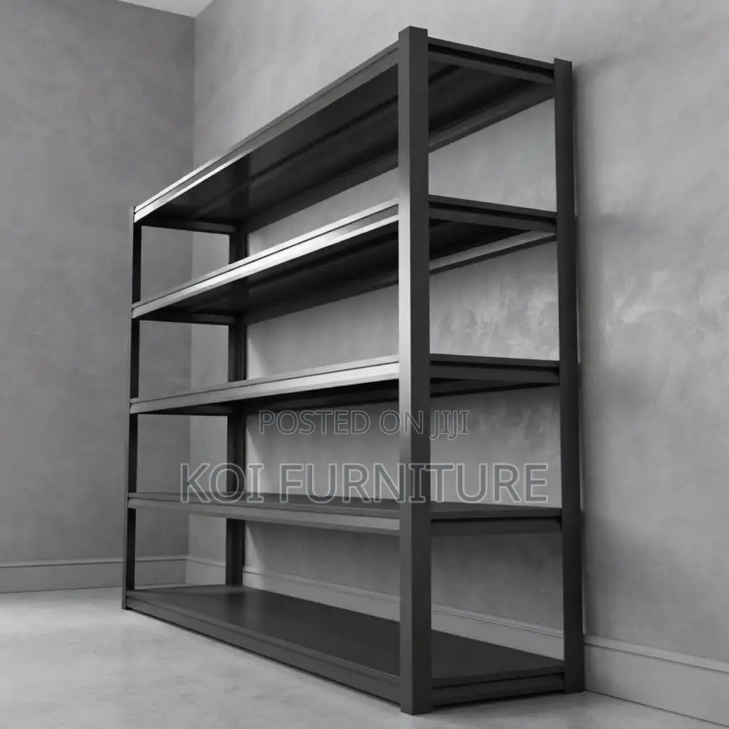 Storage Unit; Black Organization Storage Shelf Rack