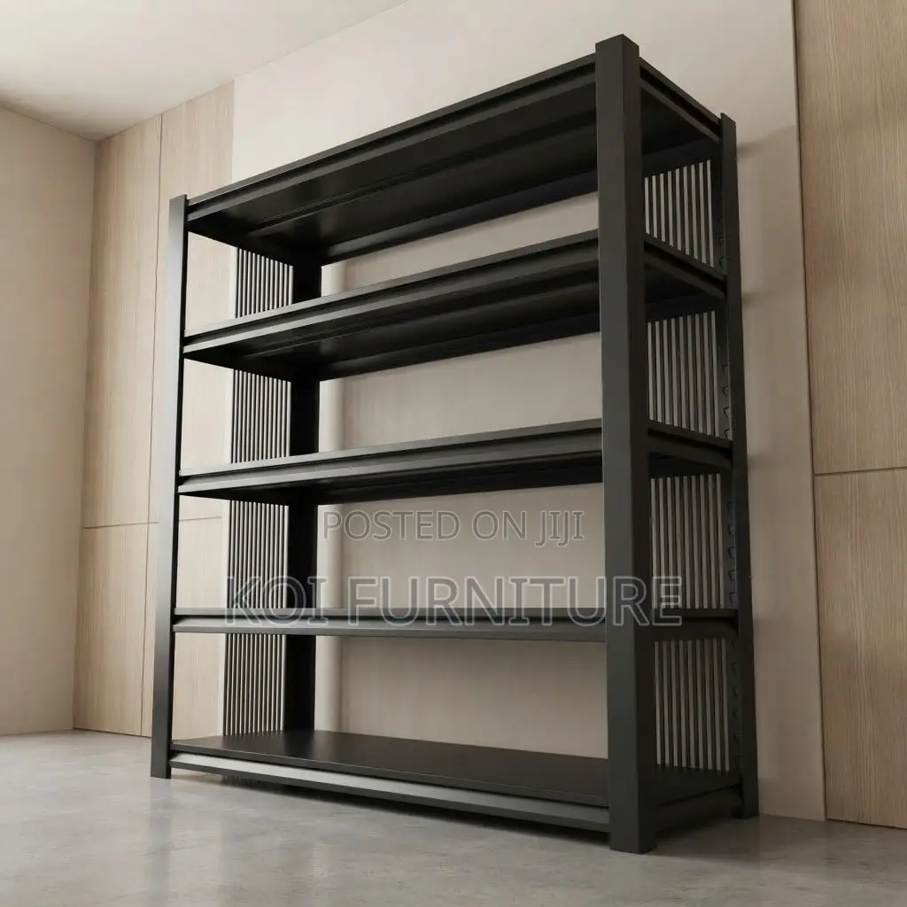 Storage Unit; Black Organization Storage Shelf Rack