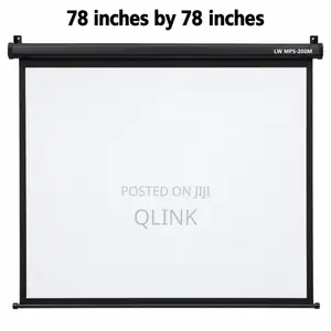 Lightwave MANUAL PROJECTOR SCREEN 200 X 200 CMS (78 Inch by 78inch)