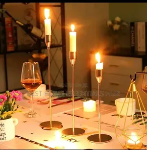 Classic 3 in 1 Metallic Candle-Black & Gold