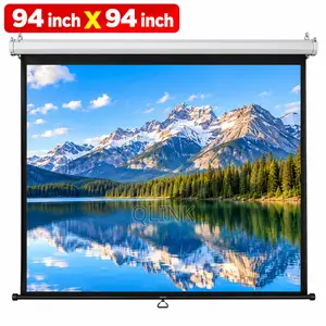 Lightwave MANUAL PROJECTOR SCREEN 240 X 240 CMS (94 Inch by 94 Inch)