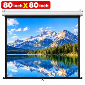 Projector Screen Manual 203 X 203 Cm ( 80 by 80 Inches)