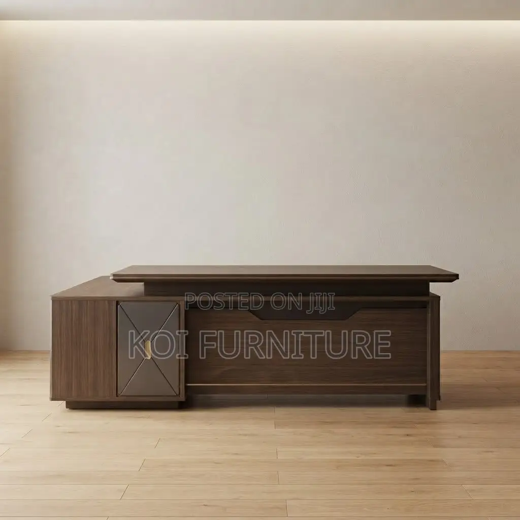 Office Desk; 180CM Executive L Extended Modern Executive Desk