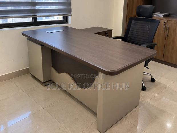 Executive Office Desk – Modern Wooden Office Table in Kenya. - thumbnail 2