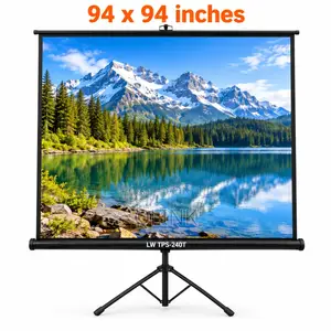 TRIPOD PROJECTOR SCREEN 240 X 240 CMS 94 by 94 Inches)