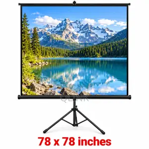 TRIPOD PROJECTOR SCREEN 200 X 200 CMS (78 Inch by 78inch)