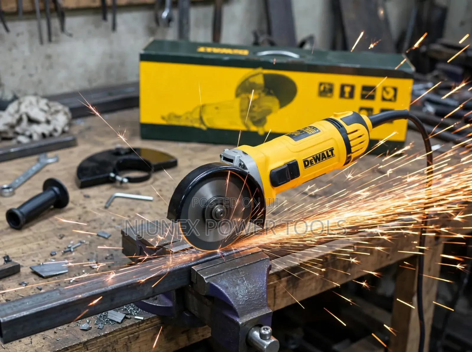 DeWalt 9-Inch 2800w (230mm) Heavy-Duty Corded Angle Grinder