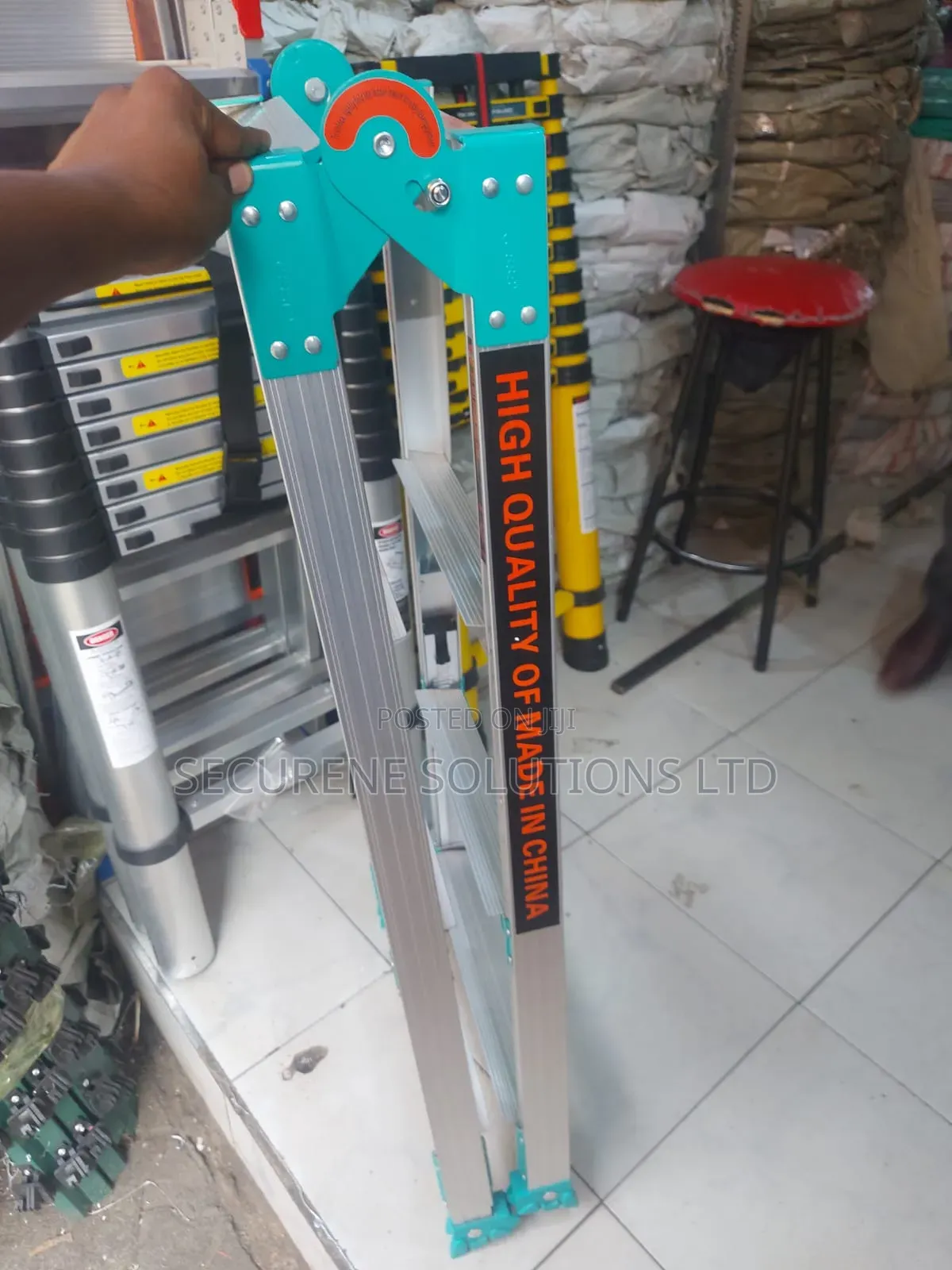 ShangShuo 3+3 Step Aluminum Alloy Double-Side a-Frame Folding Ladder.