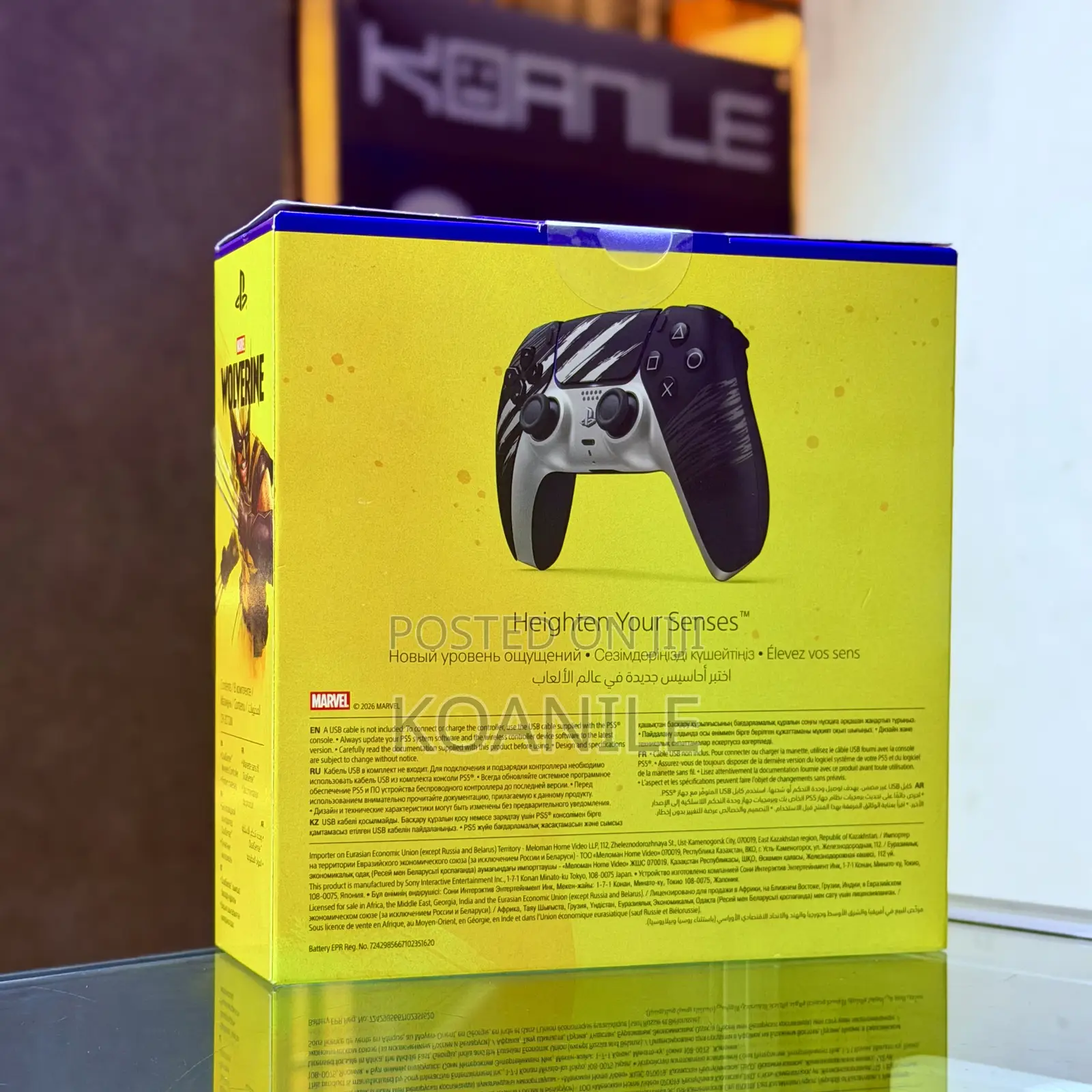 PS5 DualSense Controller Marvel’s Wolverine Limited Edition–Adamantium