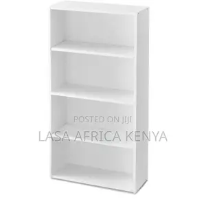 4-Tier Compact Wooden Bookcase Storage Organiser