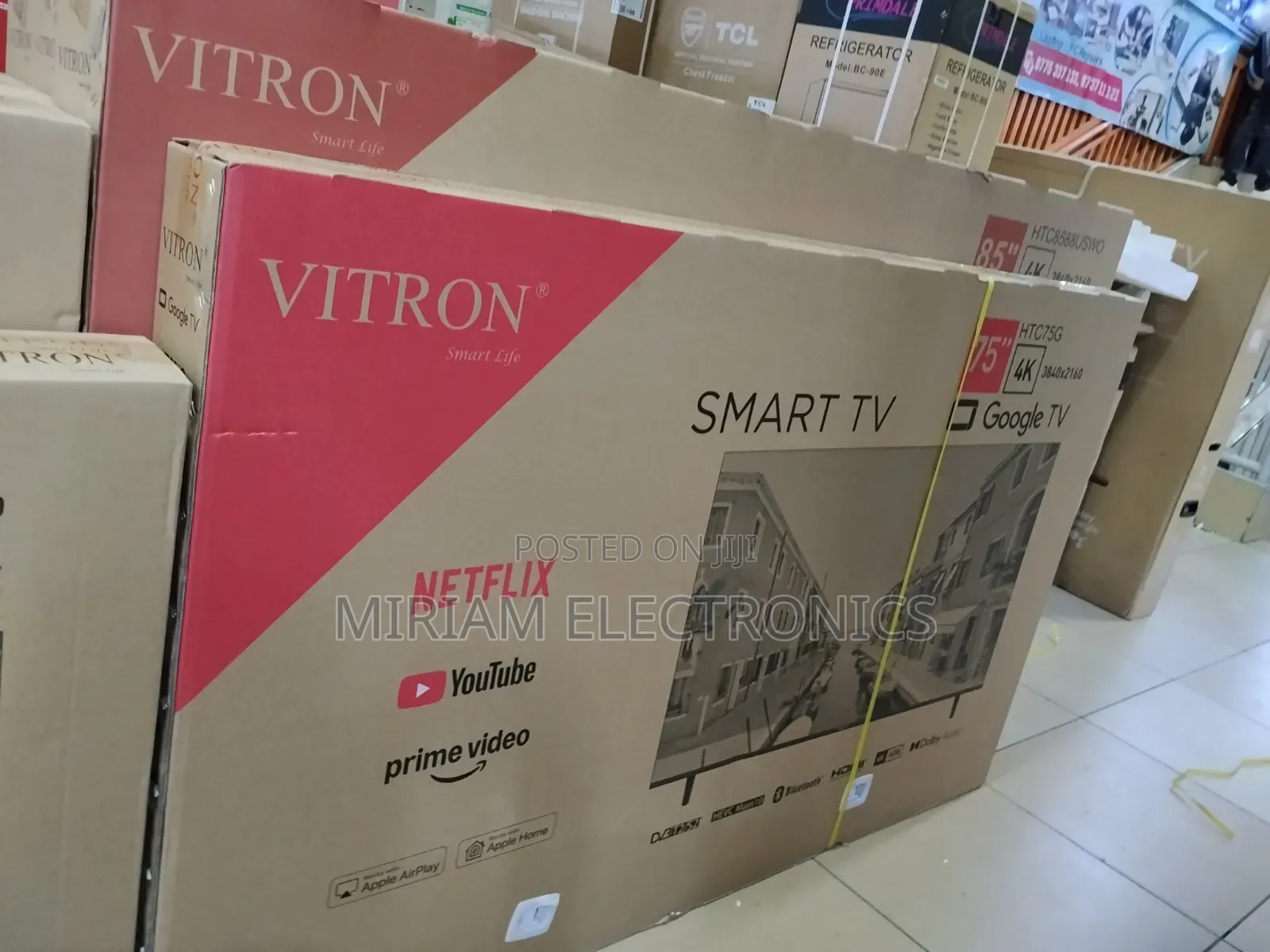 Vitron 75" Smart Google 4k Uhd TV