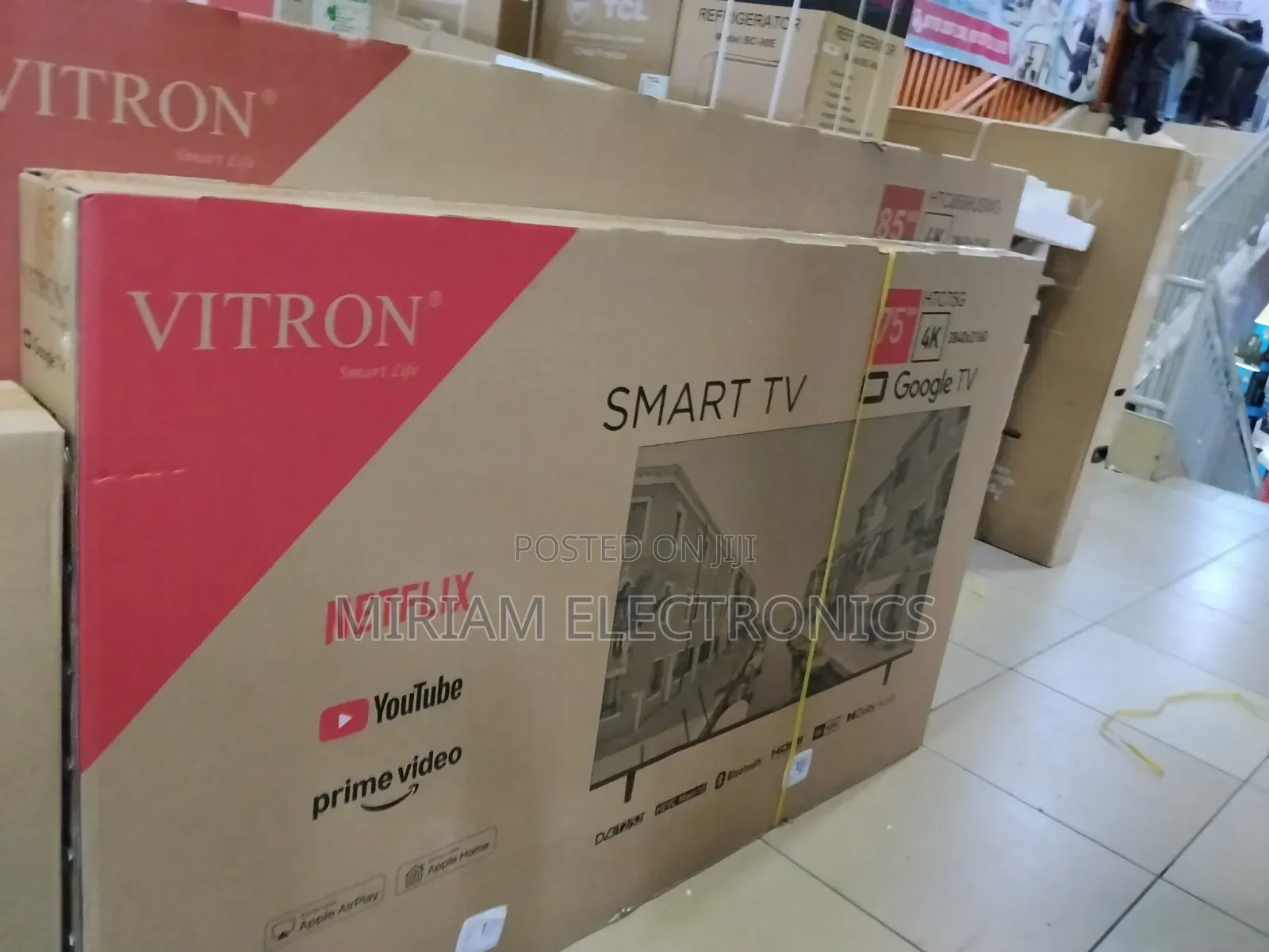 Vitron 75" Smart Google 4k Uhd TV
