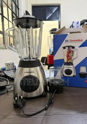 Electromate Powerful 2 in 1 Blender With Glass Jar - 1.5L