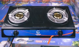Eurochef Stainless Steel Black 2 Burner Cooker