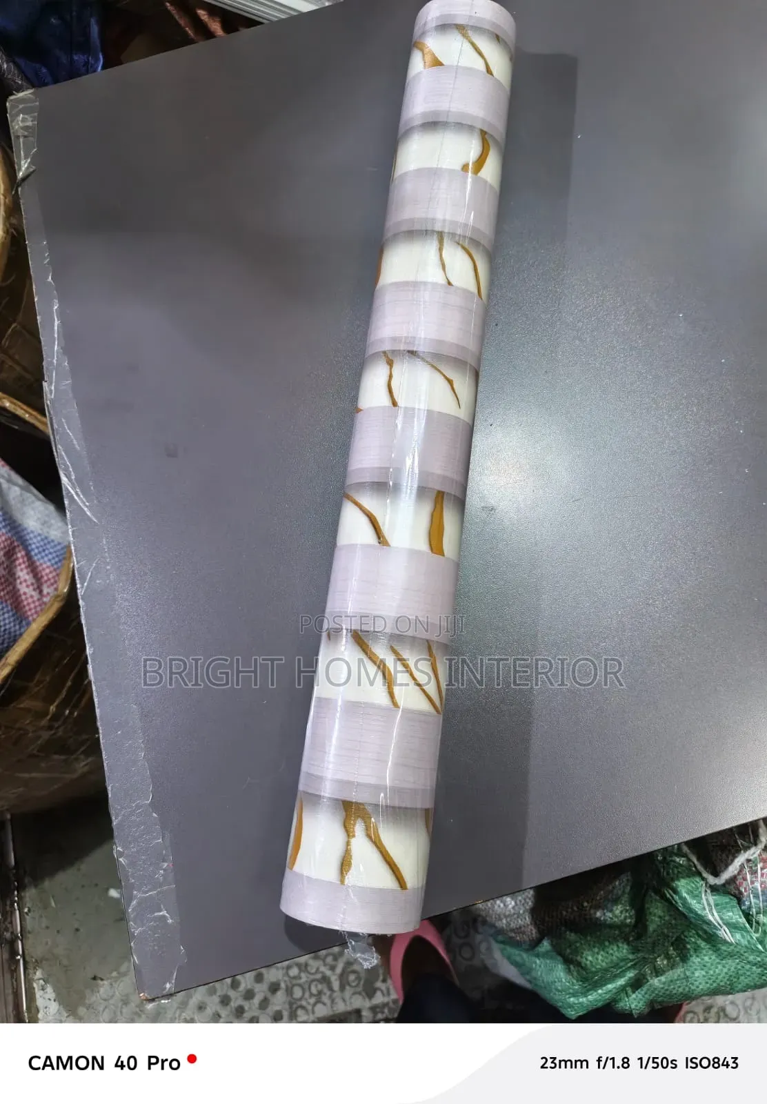 Flutted With Some Marble Pattern Wallpaper