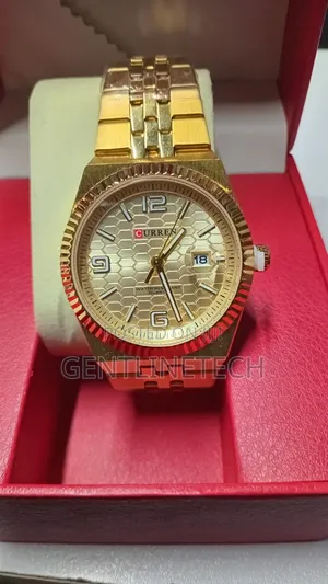 Fashionable Wrist Watch (Gold)