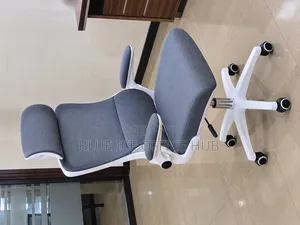 Grey Ergonomic Office Chair With Headrest – Adjustable Computer Chair