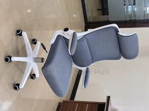 Grey Ergonomic Office Chair With Headrest – Adjustable Computer Chair