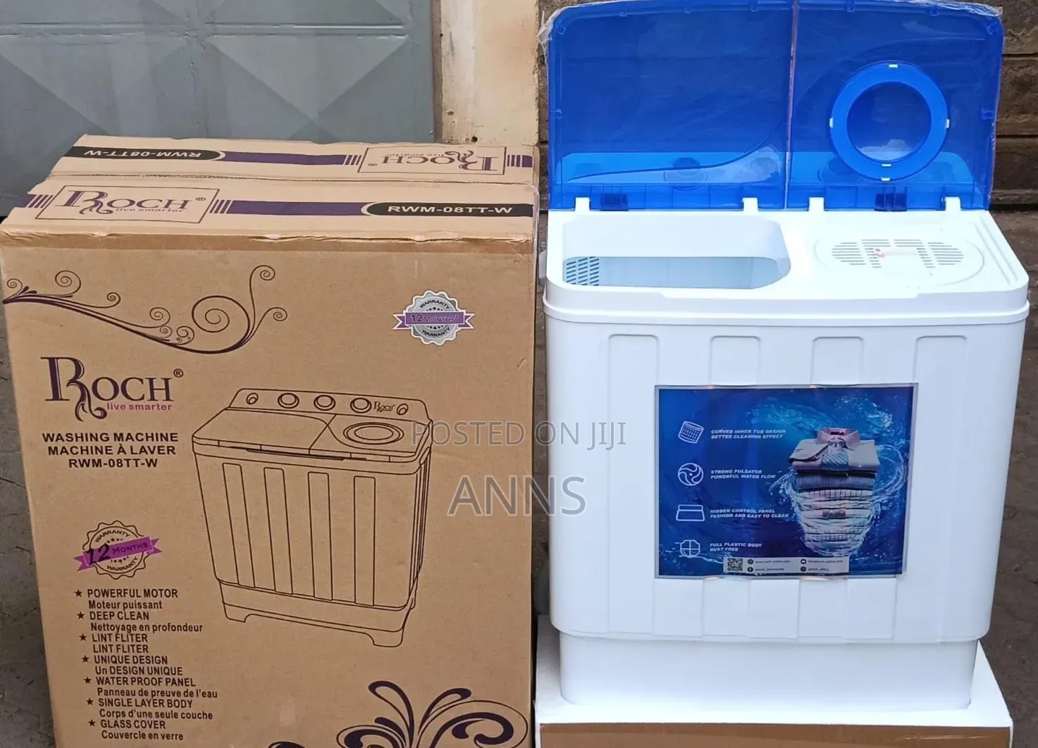 Top Load Semi-Automatic Washer Roch 7kg