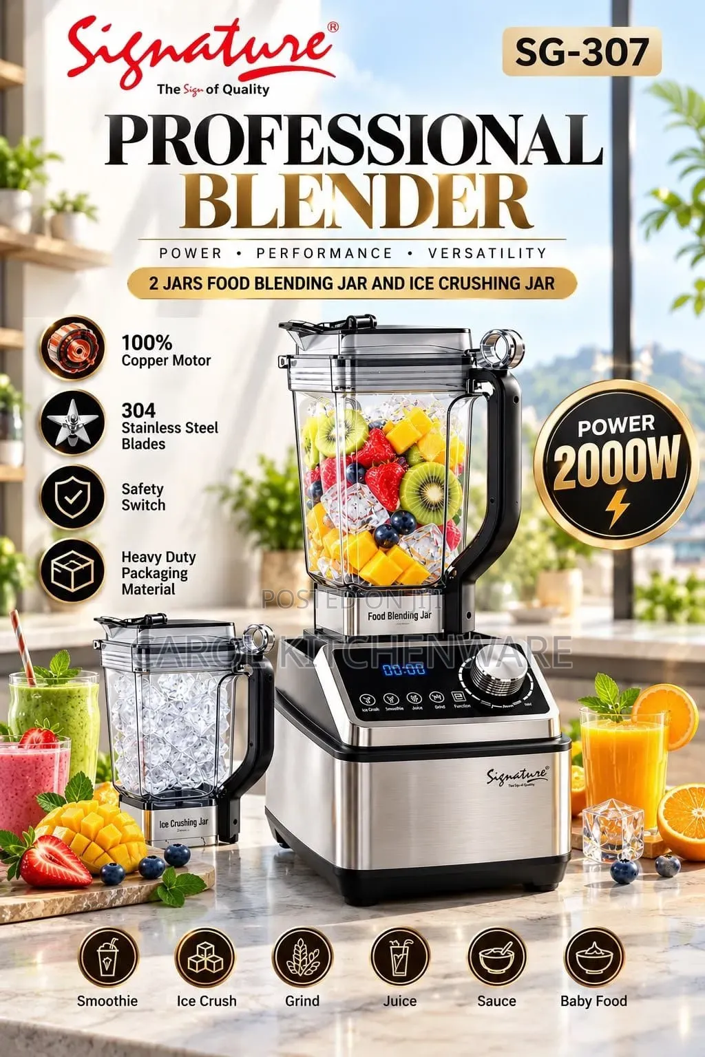 Signature Professional Blender 2000 W