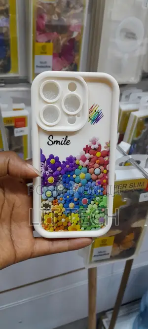 3D Colorful Flower-Themed Protective Phone Case for 11,12,13 Pro Max