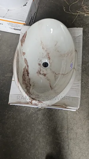 Oval Coloured Counter Top.