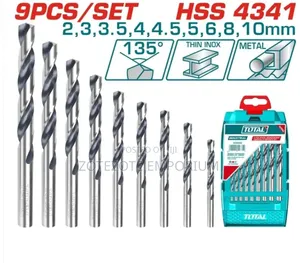 9PCS HSS Twist Drill Bits Set