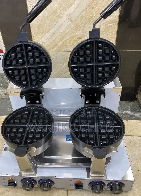 Commercial Double Rotation Waffle Baker