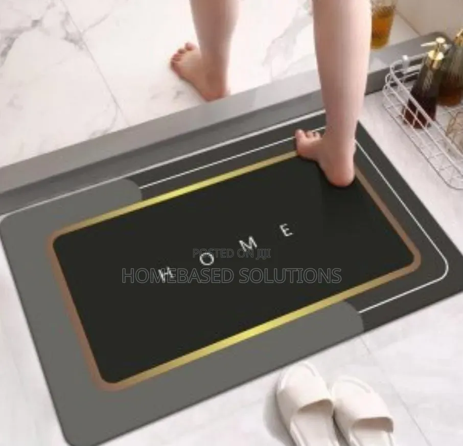 Thick Rubber Base Antislip Bathroom Mat Size 38x58cm