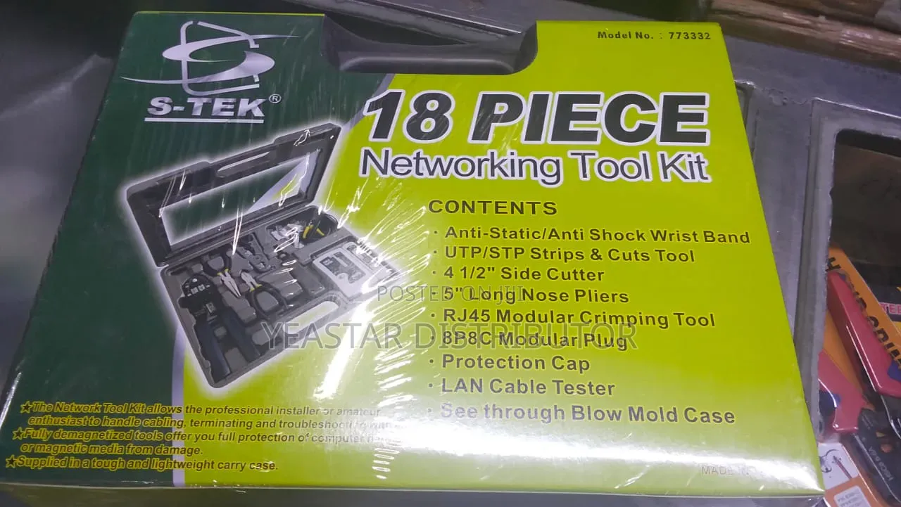 S-Tek 18-Piece Networking Tool Kit