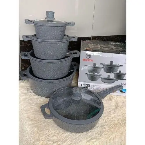 Bosch Non-Stick Cookware 11Pcs Set Heavy Duty Granite Pots